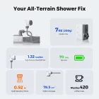 Flextail Tiny Shower – Ultrakönnyű hordozható zuhany 2,5L/perc vízáramlással