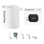 Flextail Tiny Pump X – Kompakt 3 az 1-ben tölhető kempingpumpa, fehér