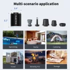 Flextail Tiny Pump X – Kompakt 3 az 1-ben tölhető kempingpumpa, fehér