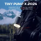 Flextail Tiny Pump X – Kompakt 3 az 1-ben tölhető kempingpumpa, fehér