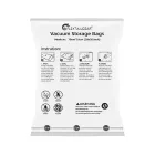 Flextail vákuumzsák szett – 4 db 40 × 60 cm-es újrahasználható tárolózsák S méret