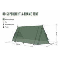 DD SuperLight - A-Frame Tent - Olive green