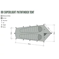 DD SuperLight - Pathfinder sátor - Olive green