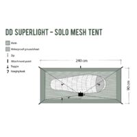 DD SuperLight - Solo Mesh Tent - Olive green