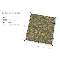 DD Tarp 3x3 - PRO - Multicam