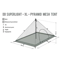 DD SuperLight XL Pyramid Mesh Tent - szúnyoghálós sátorbelső