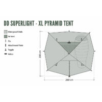 Kép 3/5 - DD SuperLight - XL - Pyramid Tent - Piramis sátor