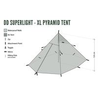 Kép 4/5 - DD SuperLight - XL - Pyramid Tent - Piramis sátor