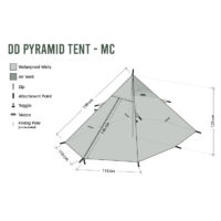 Kép 5/11 - DD Pyramid Tent - piramis sátor - MC