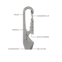 NITE IZE DoohicKey karabiner &quot;multiszerszám&quot; - ezüst