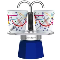 Bialetti Mini Express Kandinsky kotyogós kávéfőző szett