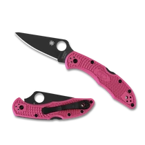 Spyderco Delica 4 FRN Pink Black Blade