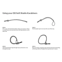DD Soft Shackle Karabiner- 2db/csomag