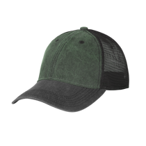Helikon-Tex Plain Trucker Cap baseball sapka - Washed Cotton - Washed Dark Green / Washed Black C