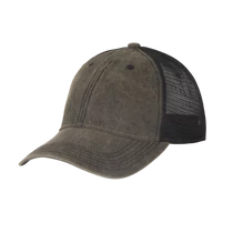 Helikon-Tex Plain Trucker Cap baseball sapka -  Dirty Washed Cotton - Dirty Washed Black / Black A