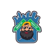 Helikon-Tex &amp;quot;Beardman URBAN&amp;quot; Patch - PVC - Blue