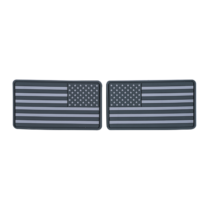 Helikon-Tex USA Large Flag Patch (set - 2pcs.) - PVC - Grey