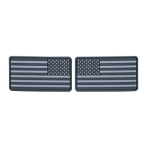 Helikon-Tex USA Large Flag Patch (set - 2pcs.) - PVC - Grey