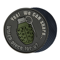 Helikon-Tex &quot;WE CAN SHARE&quot; Grenade Patch - PVC - Grey