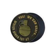 Helikon-Tex &quot;WE CAN SHARE&quot; Grenade Patch - PVC - Brown