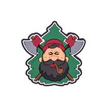 Helikon-Tex &quot;Beardman BUSHCRAFT&quot; Patch - PVC - Olive Green