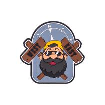 Helikon-Tex &quot;Beardman OUTBACK&quot; Patch - PVC - Grey