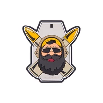 Helikon-Tex  "Beardman RANGE" Patch - PVC - Grey
