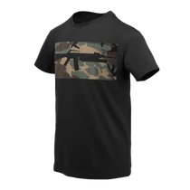 Helikon-tex Póló 16/203 combo - Black/US Woodland
