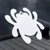Spyderco Vinyl Decal - White