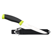 Morakniv® Fishing Comfort Scaler 150 - Stainless Steel - Black / Lime (ID 13870)