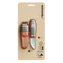 Morakniv® Eldris with Belt Loop (S) - Olive Green / Burnt Orange (ID 14237)