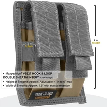 Maxpedition Hook-&amp;amp;-Loop Double Sheath Insert, Khaki-Foliage