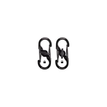 NITE IZE Microlock S Karabiner - Fekete, 2db