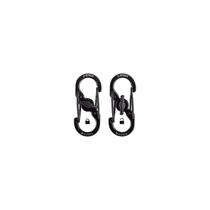 NITE IZE Microlock S Karabiner - Fekete, 2db