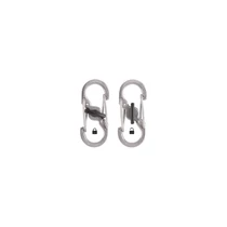 NITE IZE Microlock S Karabiner - Ezüst, 2db