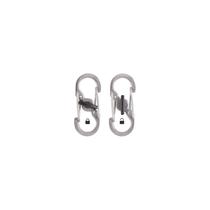 NITE IZE Microlock S Karabiner - Ezüst, 2db