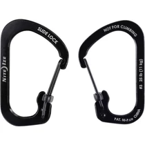 NITE IZE #3 Slidelock karabiner , fekete