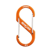 NITE IZE S-Biner alumínium S ( dupla) karabiner #3 - narancs