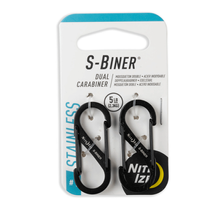 NITE IZE #1 S karabiner ( max 2.2 kg) - 2db, Fekete