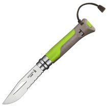Opinel No.08 OUTDOOR Earth+Green bicska zsebkés