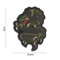 Dragon PVC felvarró - zöld
