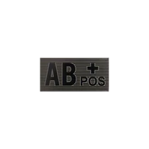 AB Rh+ vércsoport felvarró - Black/Boreal Green