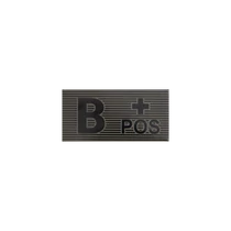 B Rh+ vércsoport felvarró - Black/Boreal Green