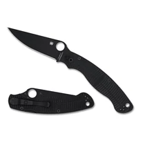 Spyderco Military 2 Salt Black G-10 Magnacut Blackblade zsebkés 