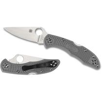 Spyderco Delica 4 Fran Flat Ground - Gray