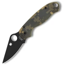 Spyderco Para 3 G-10 DIGITAL CAMO BLACK BLADE