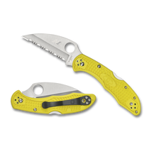 Spyderco Salt FRN Yellow Wharncliffe Spyderedge