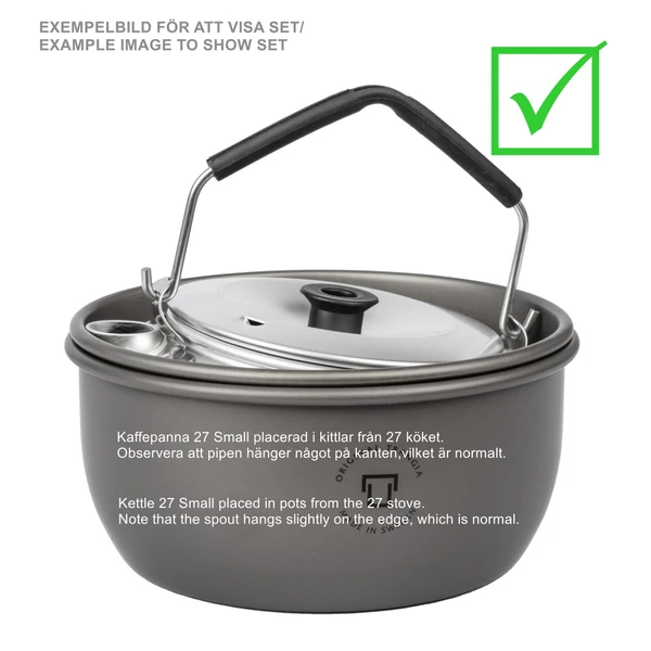Trangia teáskanna, vízforraló - 27 kicsi, 0.6 L