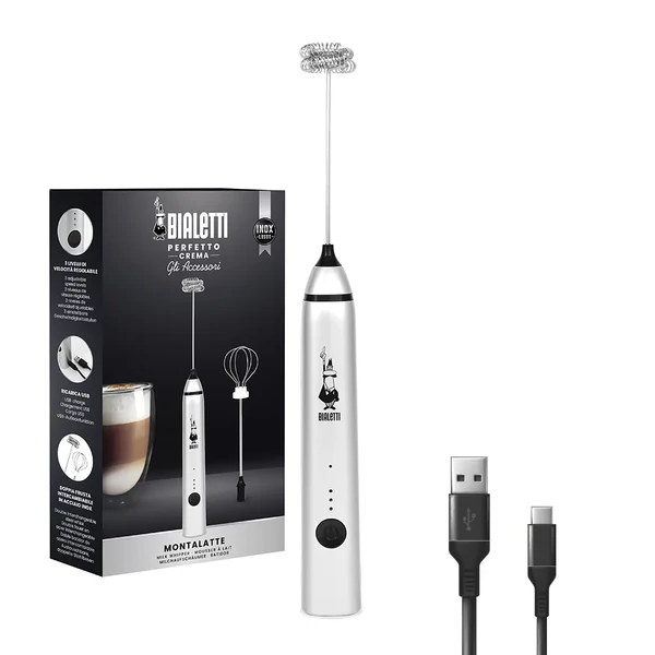 Bialetti Mini kézi tejhabosító Pro Silver 