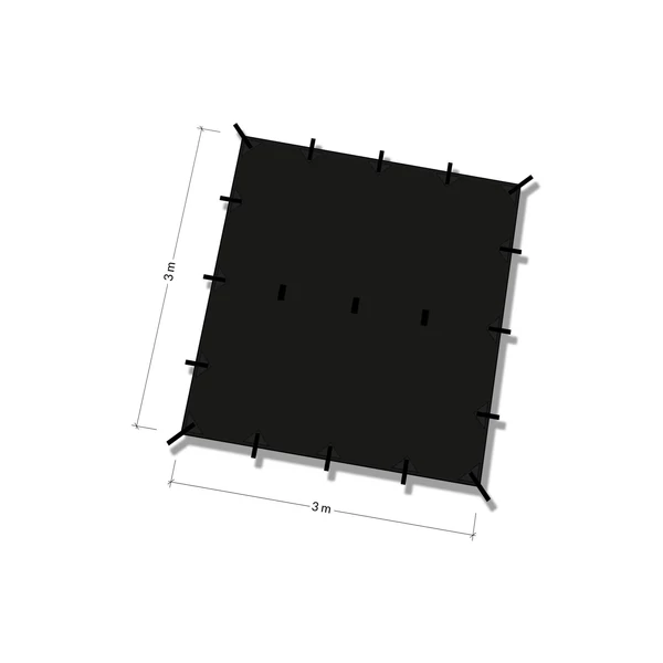DD Ponyva 3x3 méter - Olive zöld